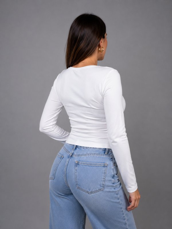 PROMO MANGAS LARGAS 2x70MIL/1x45MIL - ESCOTE V PECHO FRUNCIDO  