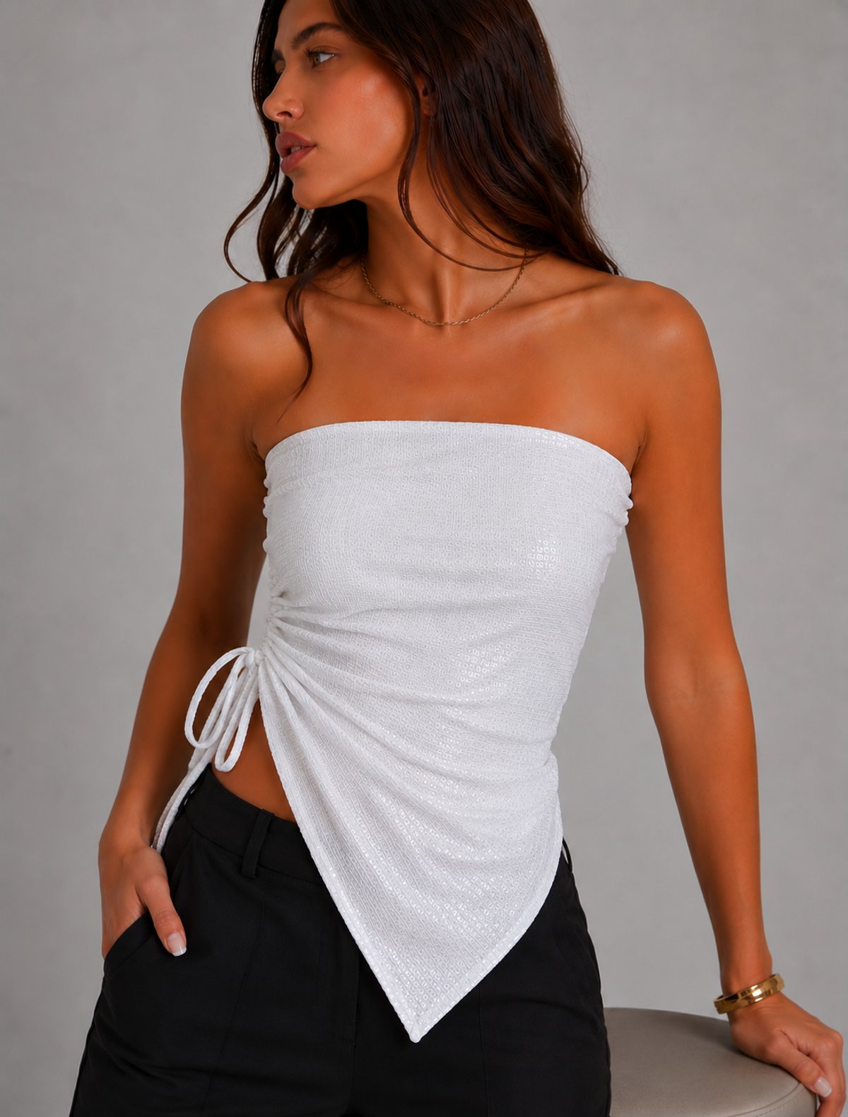 TOP LUREX STRAPLESS - 2