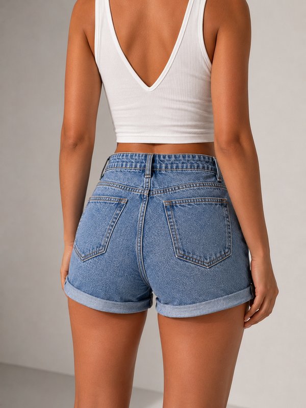 SHORT MOM NEVADO 