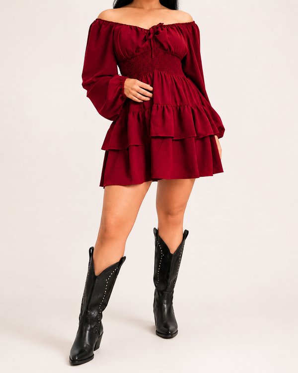 Vestido Petunia Mangas largas #04004981