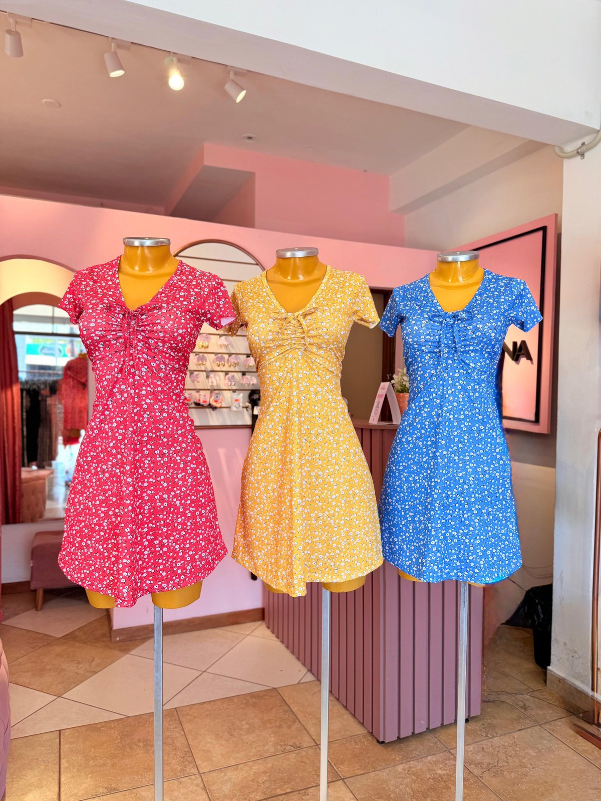 Vestido Escote Frunce