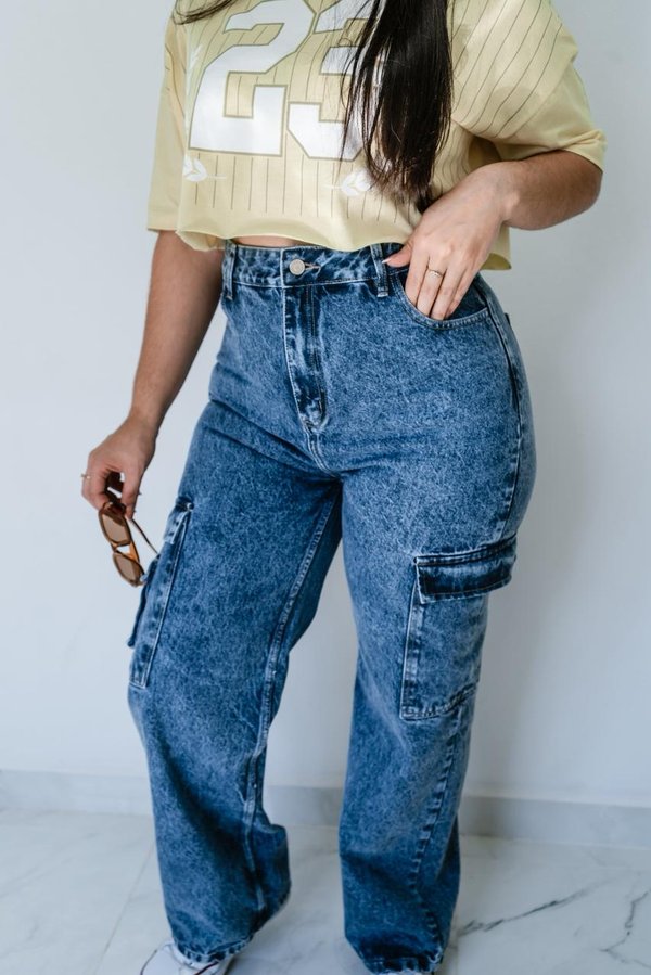 Jeans Cargo Rígido