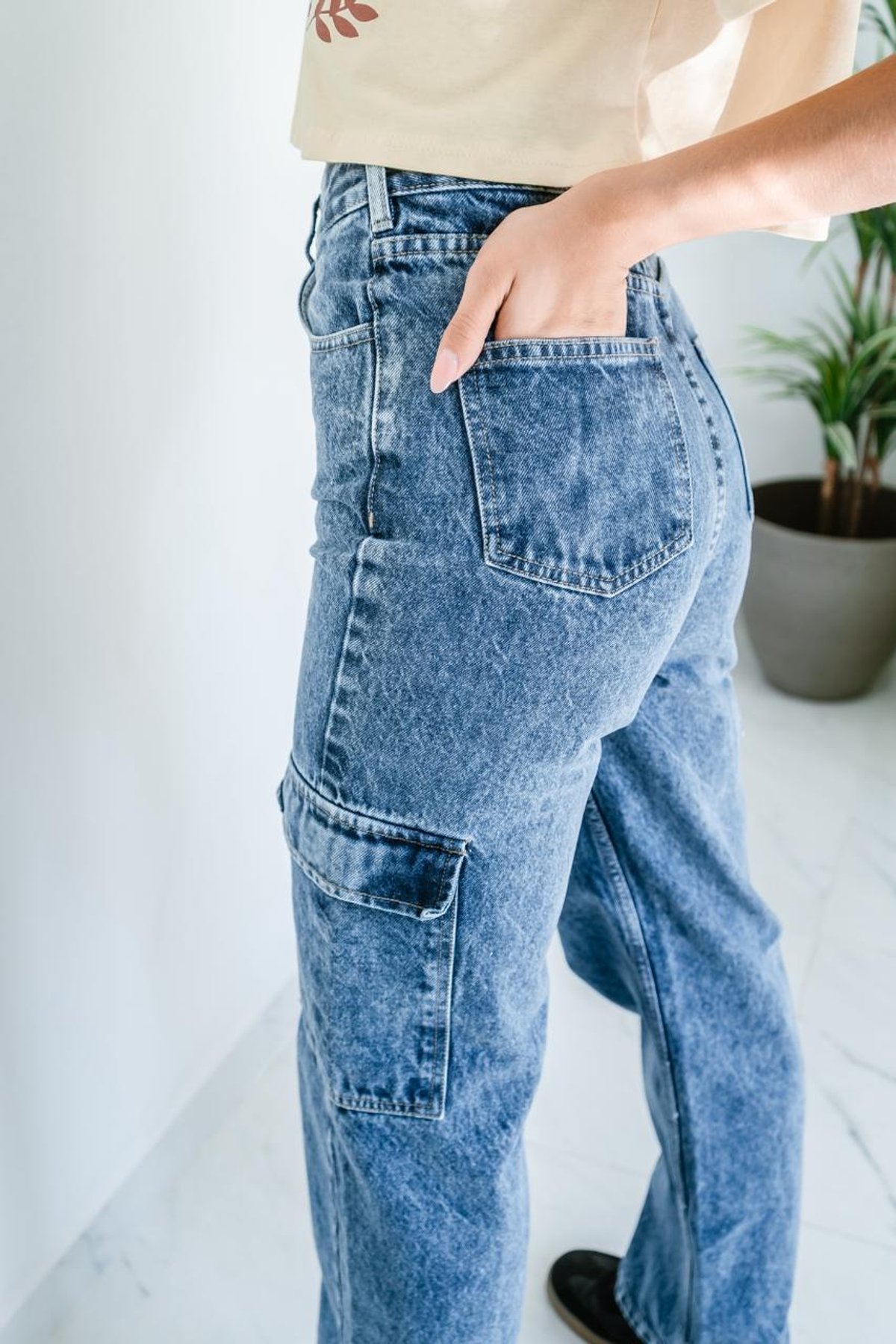 Jeans Cargo Rígido