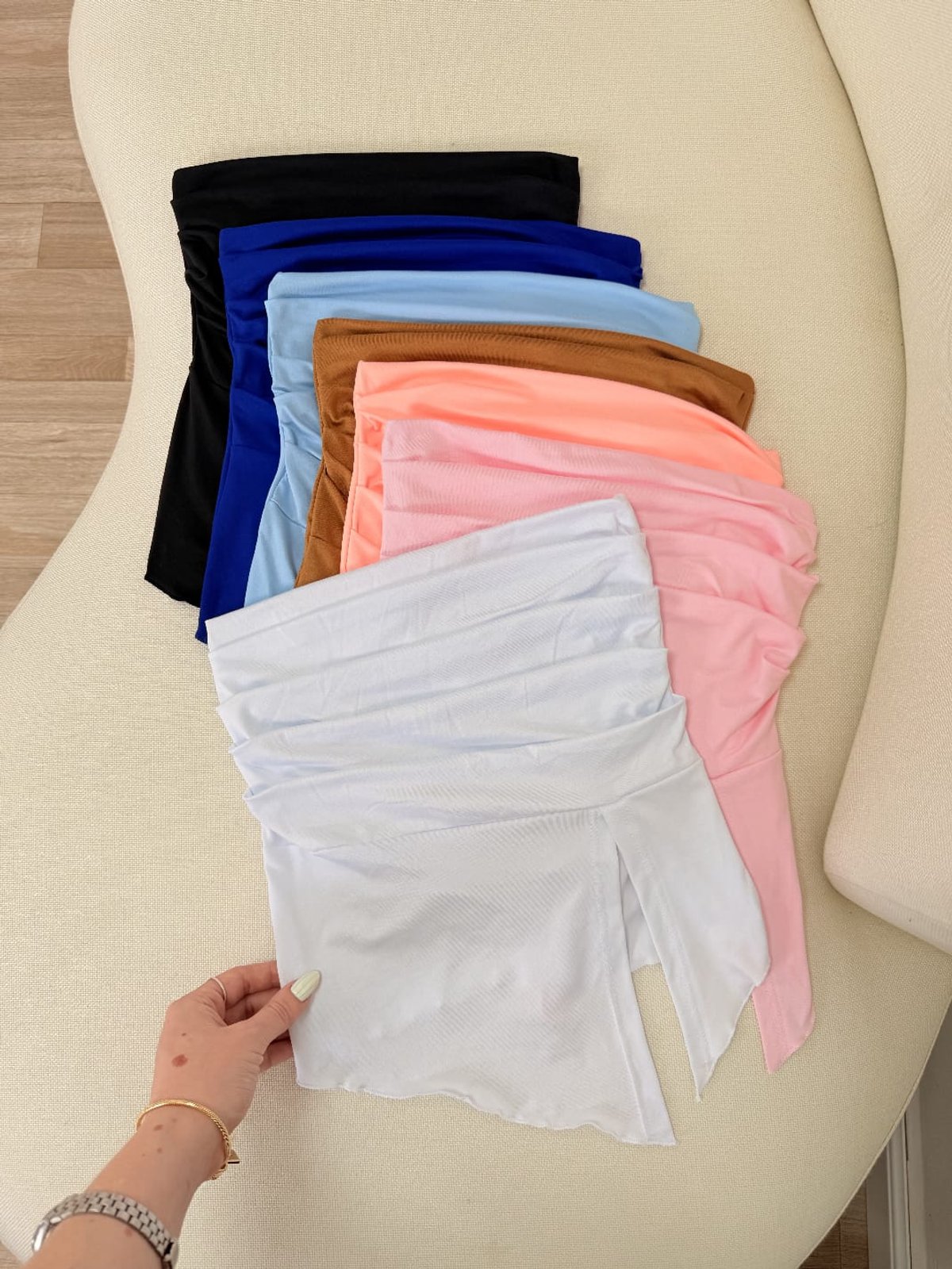 PROMO CROPS 2x50MIL/1x35MIL Strapless corte V en el costado