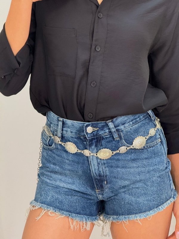 SHORT DENIM VINTAGE AZUL Y CELESTE