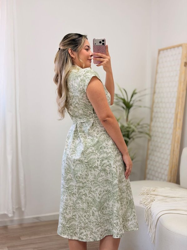 VESTIDO LARGO  C/ BOTONES 