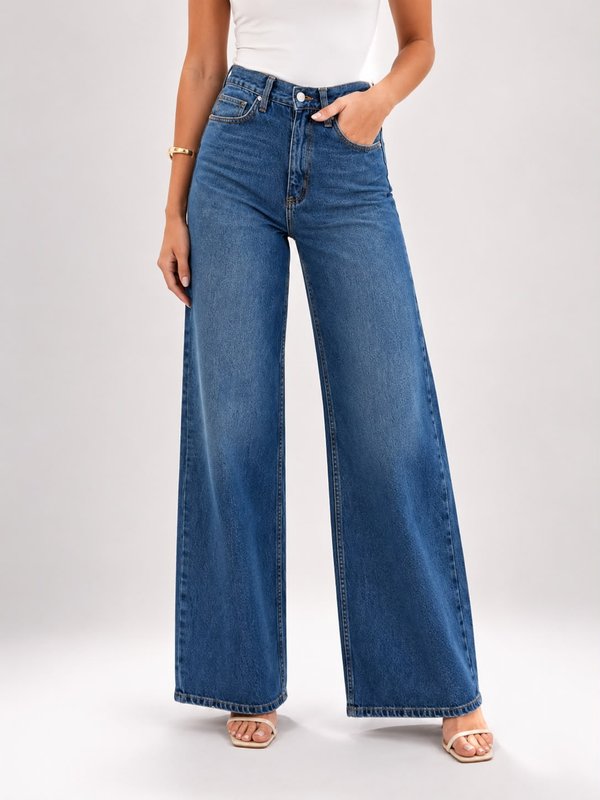 JEANS WIDE LEG ANA 