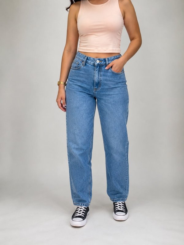 Jeans Mom Nevado