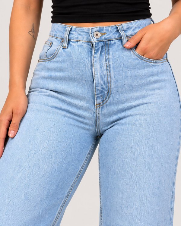 JEANS WIDE LEG CASTELA