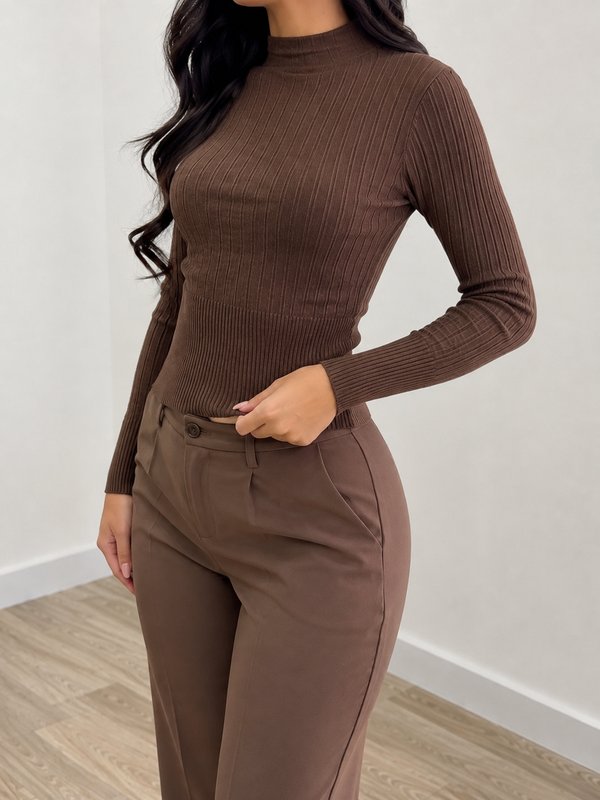 POLERA DE HILO CUELLO ALTO