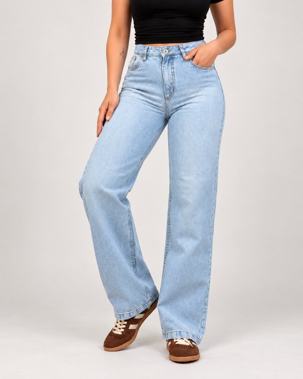 JEANS WIDE LEG CASTELA