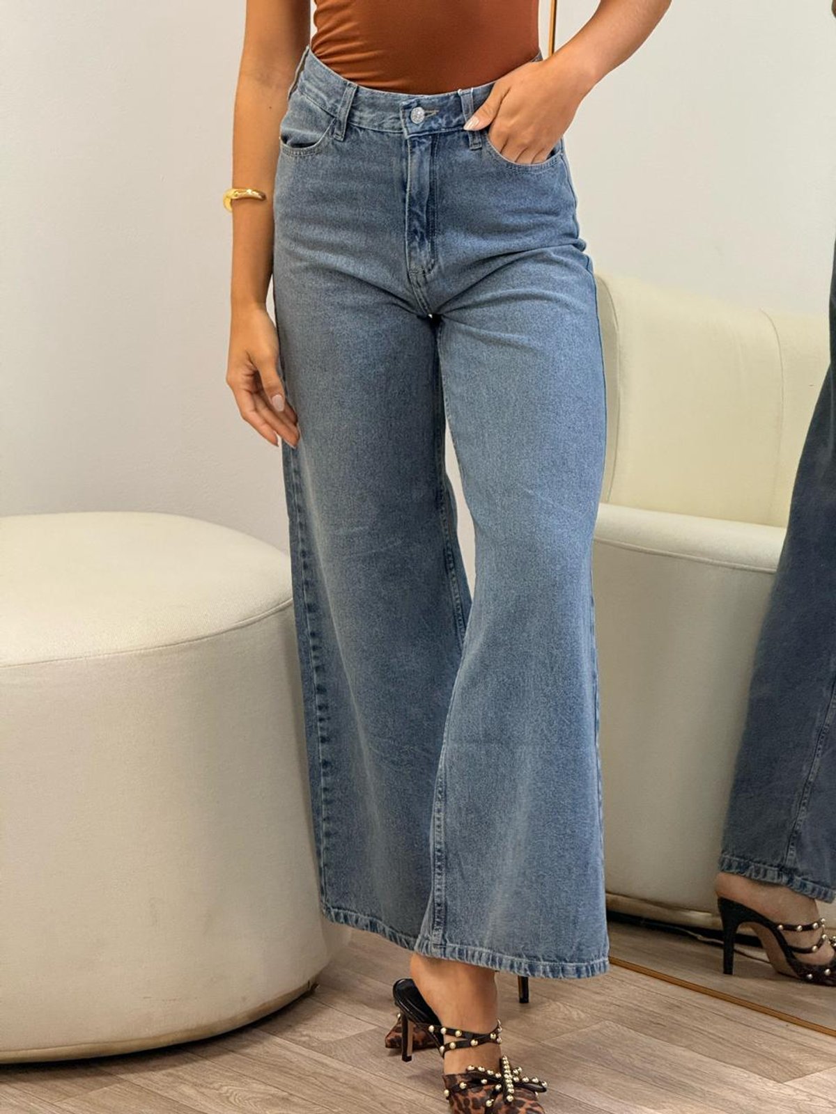 JEANS WIDE LEG ANA  - 4