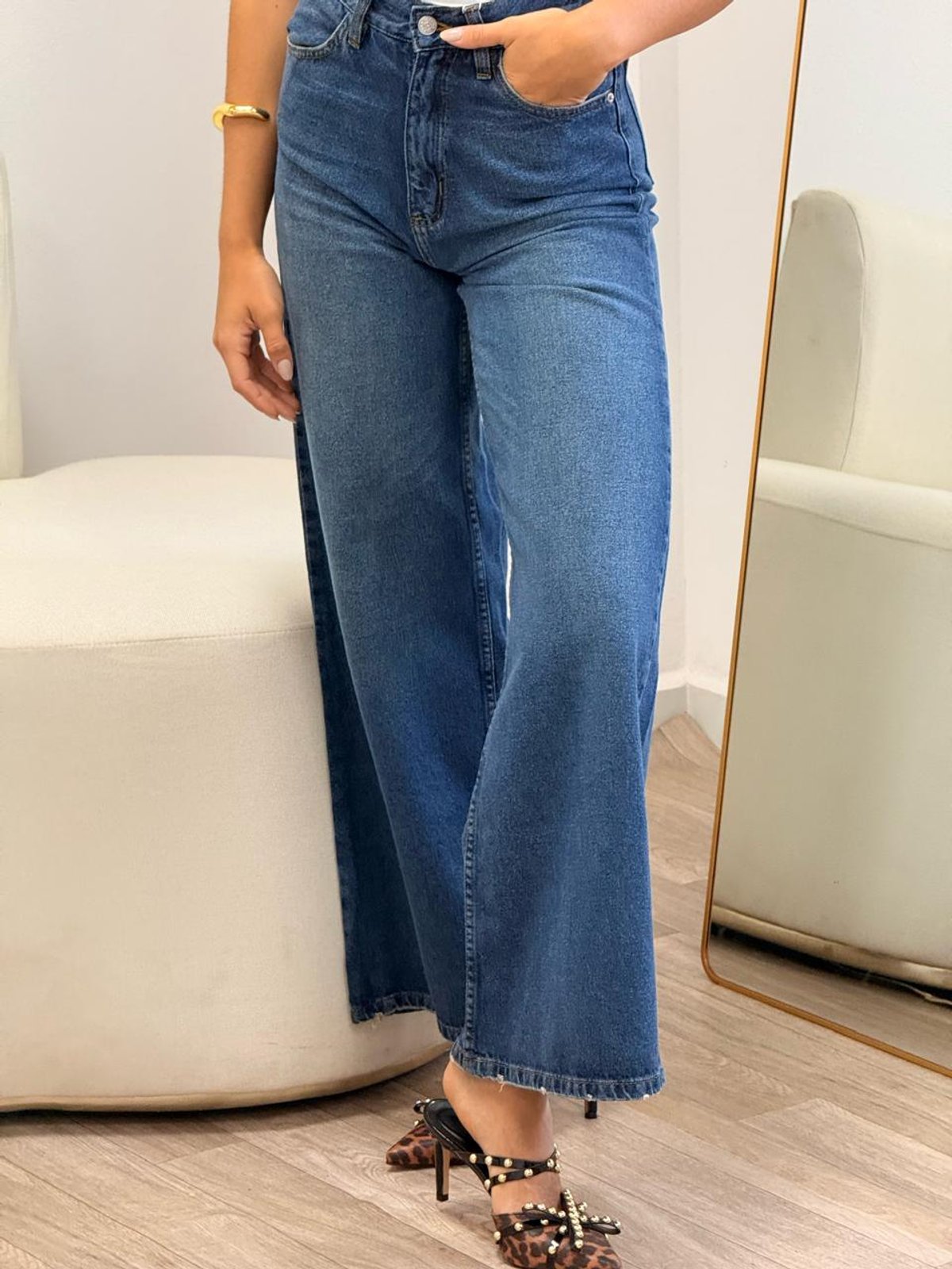 JEANS WIDE LEG ANA  - 2