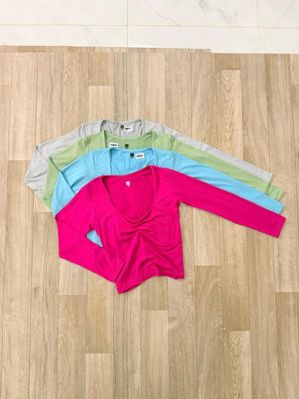 PROMO MANGAS LARGAS - Pecho Fruncido  