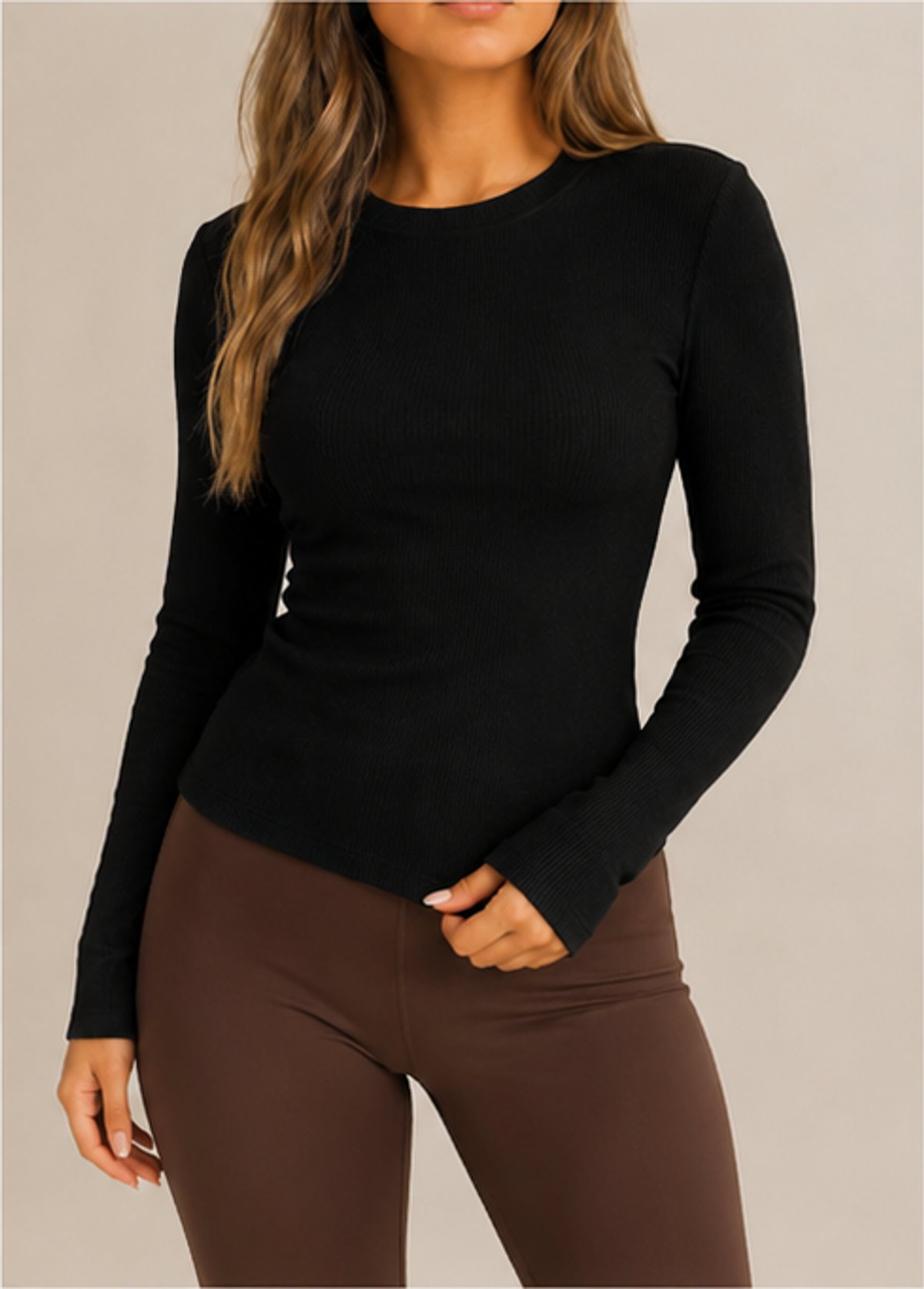 POLERA DE HILO CUELLO BAJO - 2