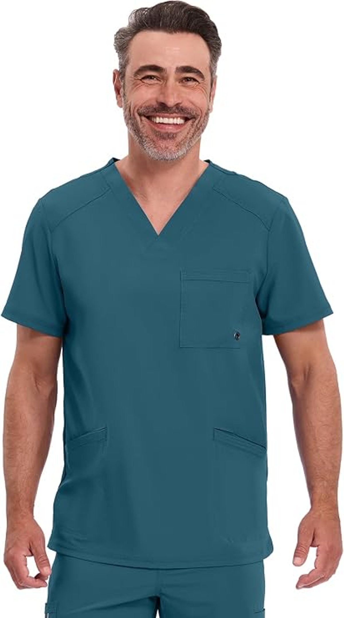 Cherokee Infinity - Camiseta médica con cuello en V para hombre