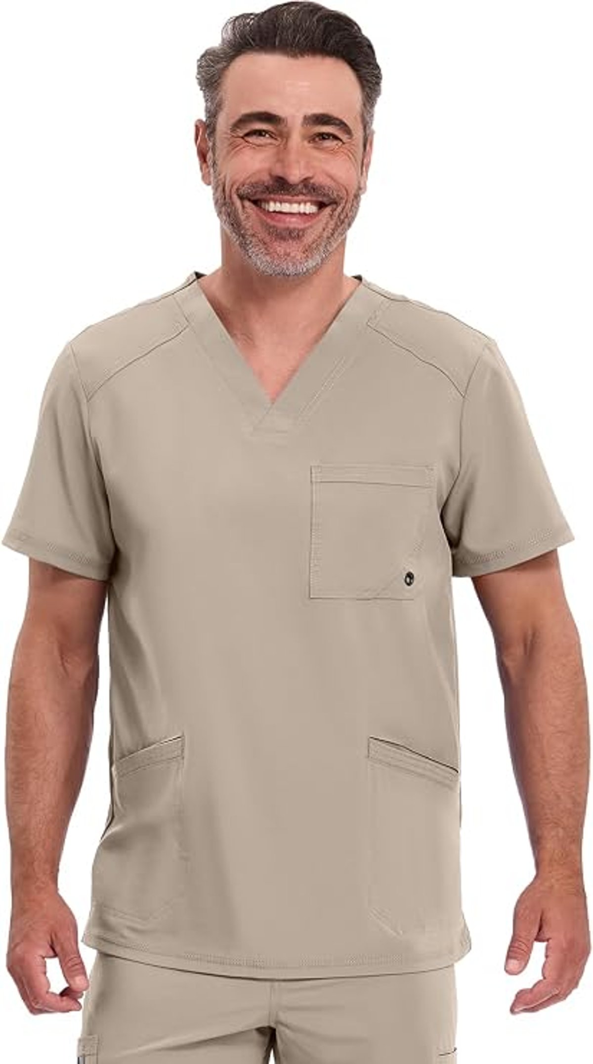 Cherokee Infinity - Camiseta médica con cuello en V para hombre
