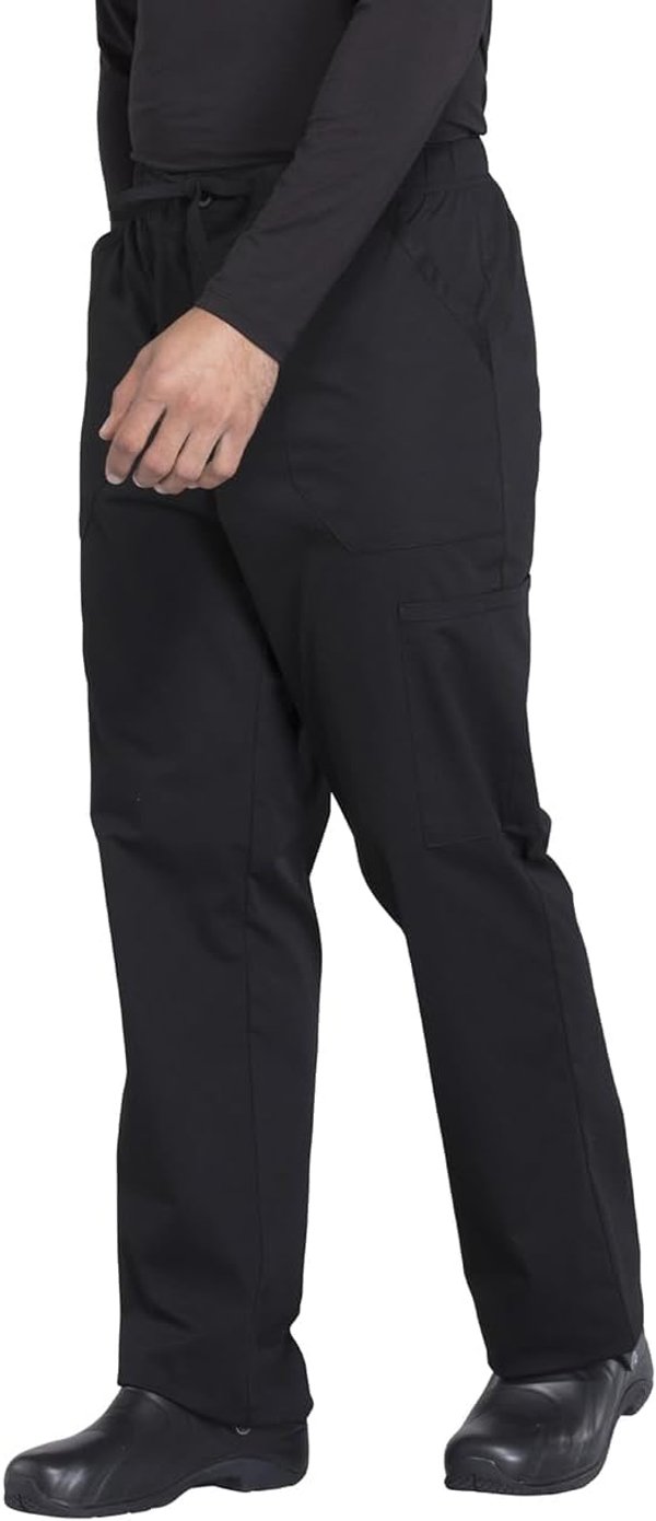 Cherokee - Chaqueta + pantalón - Conjunto para hombre con cuello en V y pantalón cargo de pierna cónica frontal con 9 bolsillos y tela elástica de 2 vías