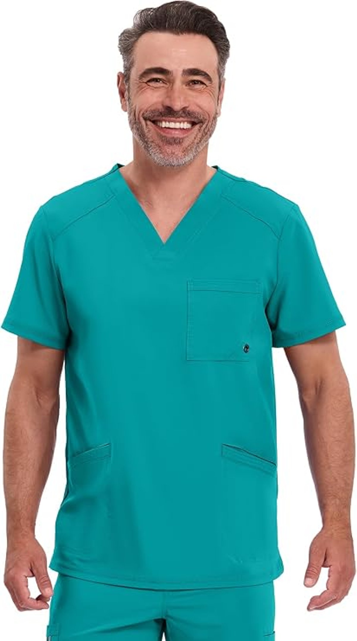 Cherokee Infinity - Camiseta médica con cuello en V para hombre