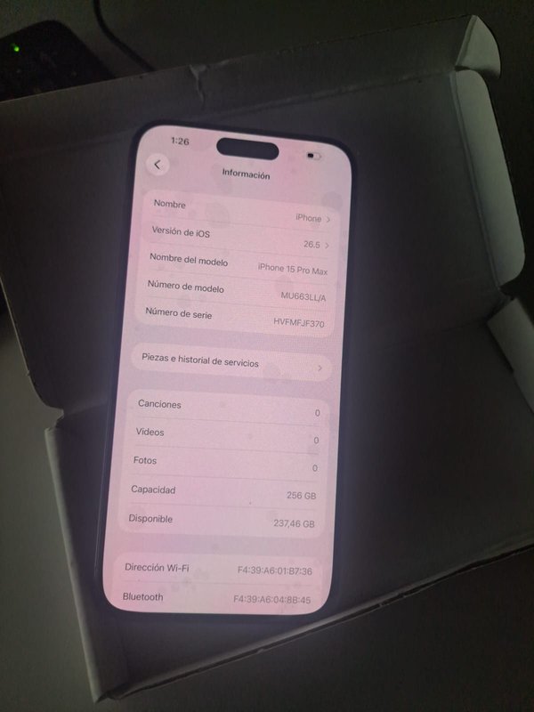iPHONE 15 PRO MAX 256 GB SWAP A