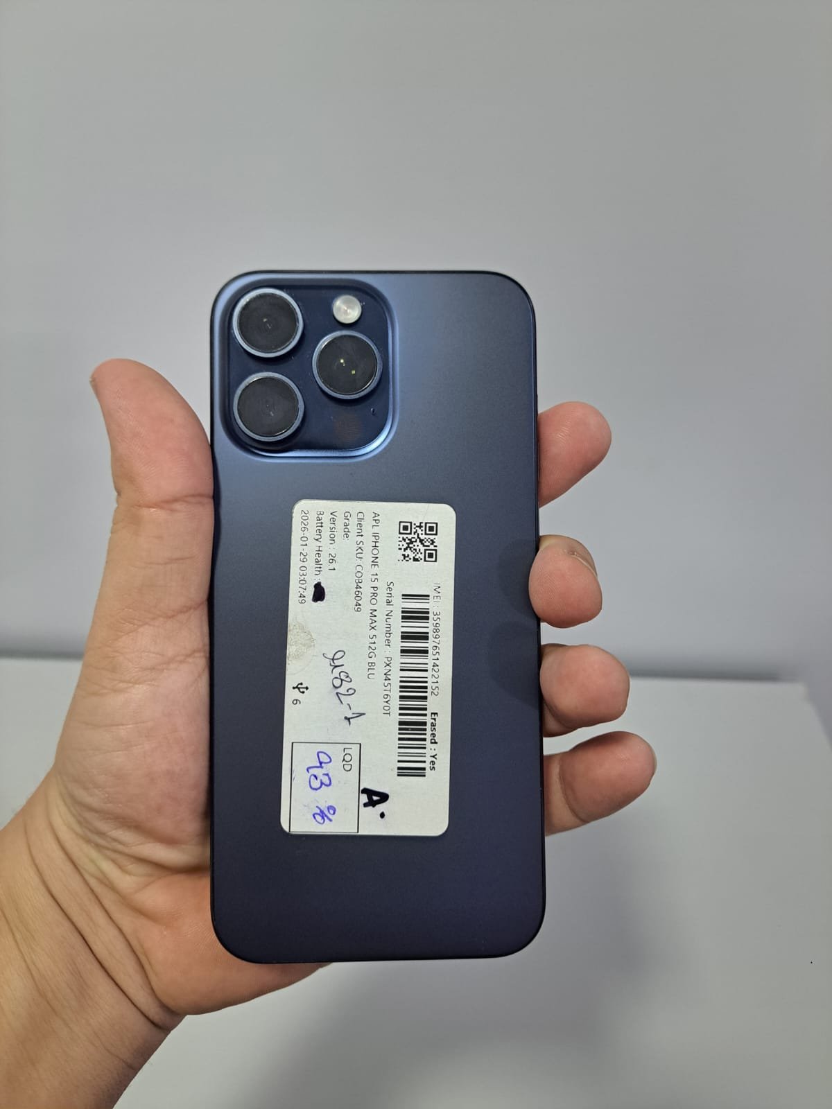 APPLE IPHONE 15 PRO MAX 512 GB AZUL TITANIO - 4