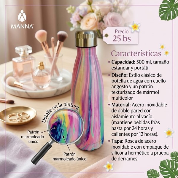 Tomatodo Manna marmoleado multicolor de 500 ml
