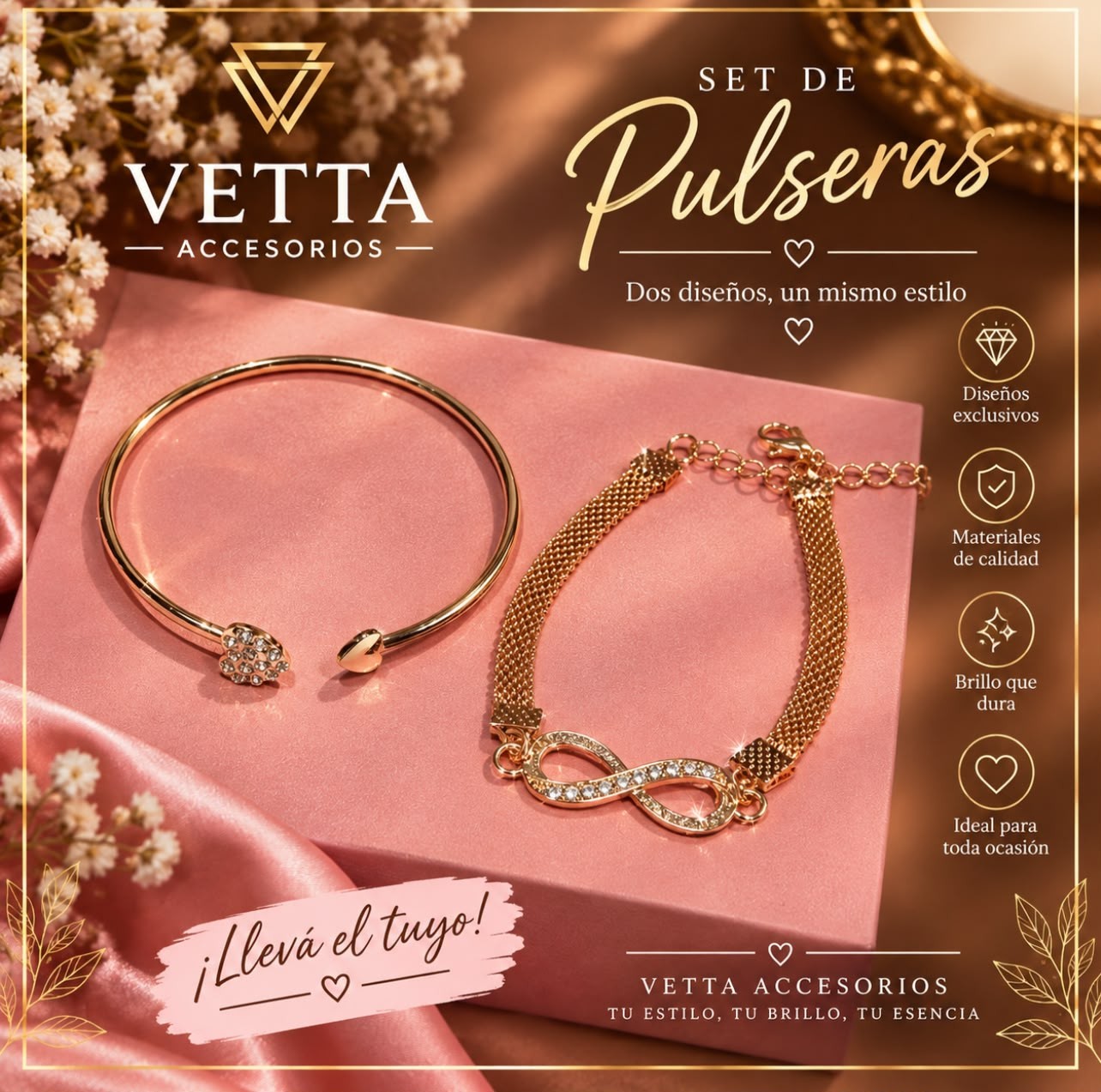 Set de pulseras VETTA Accesorios - 3