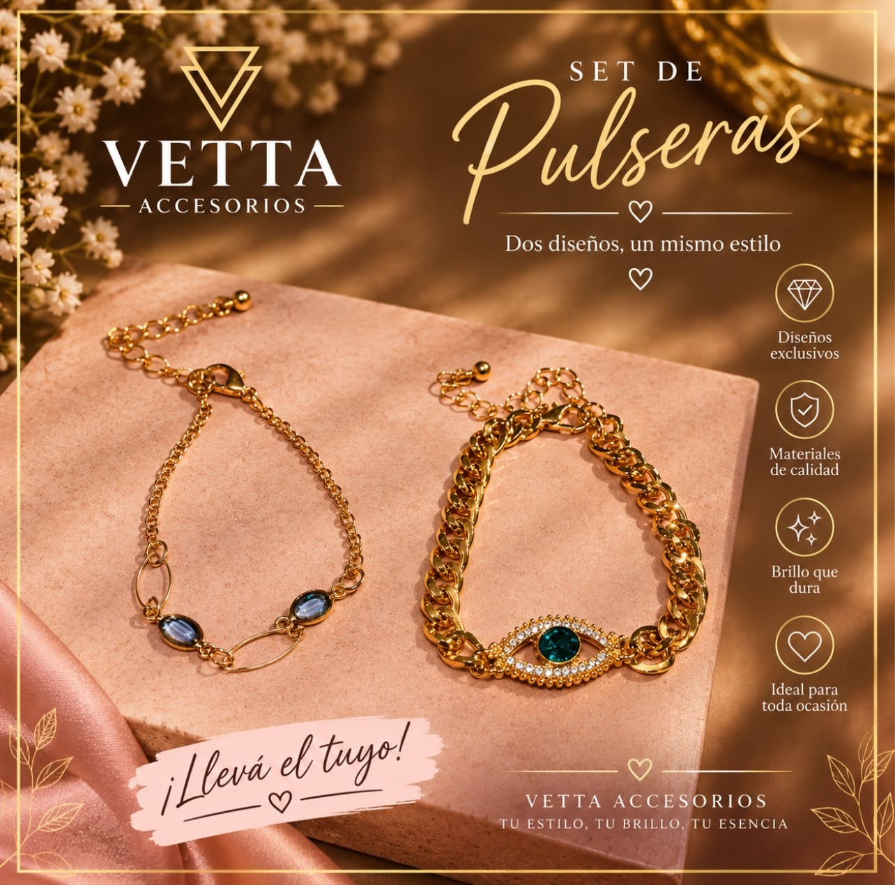 Set de pulseras VETTA Accesorios - 5