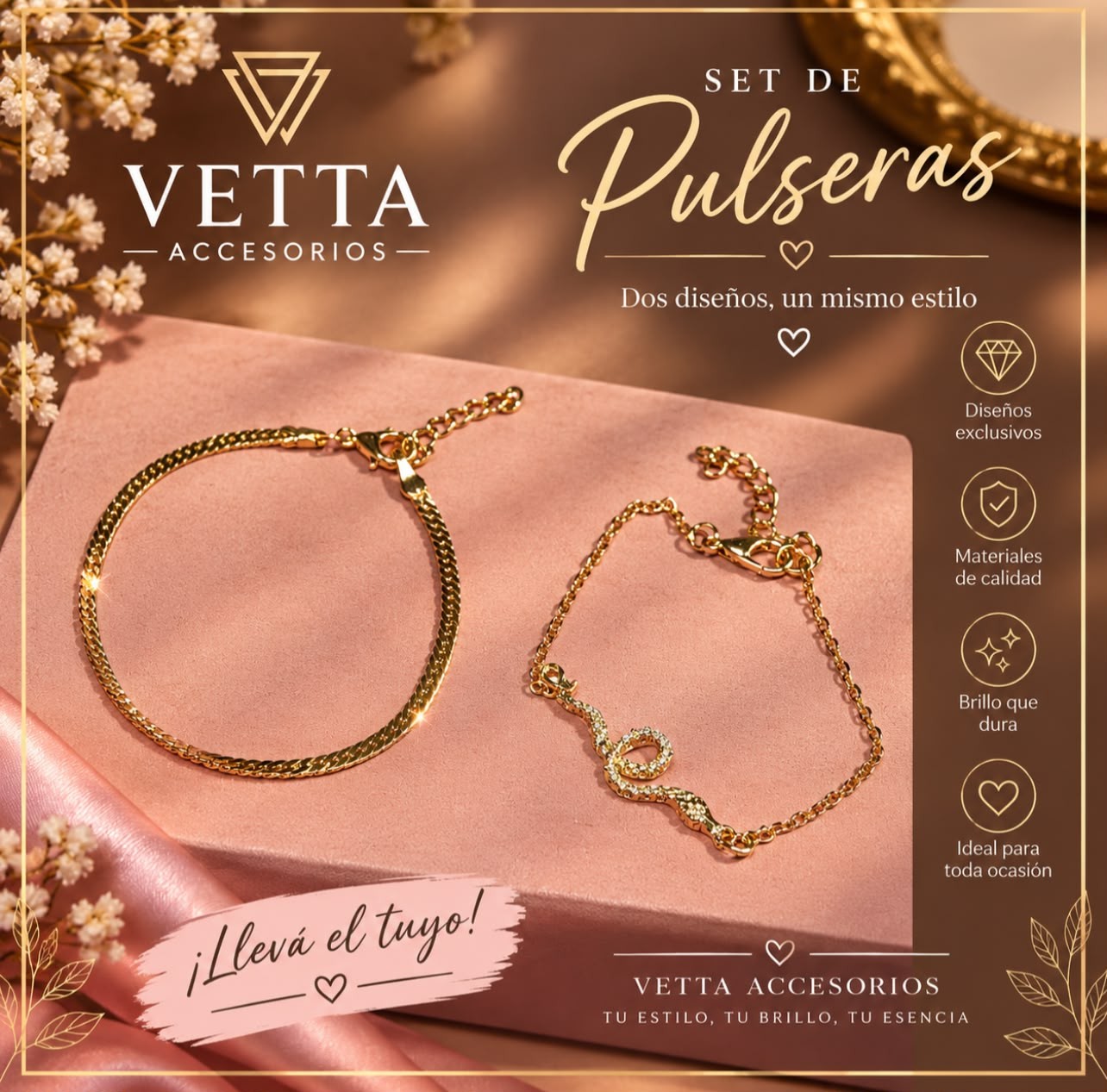 Set de pulseras VETTA Accesorios