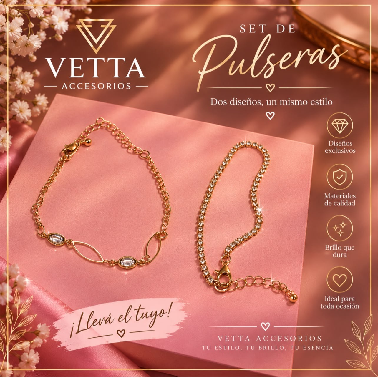Set de pulseras VETTA Accesorios - 6