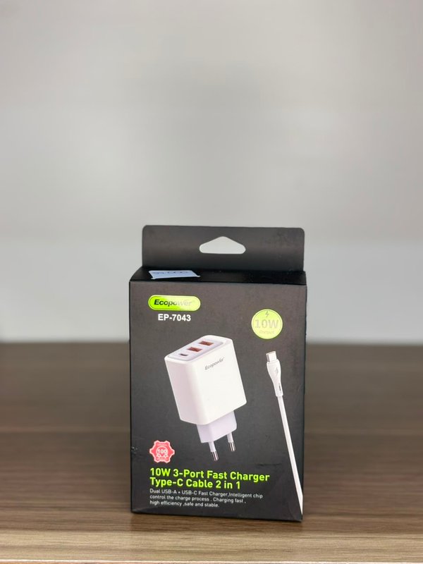 CARGADOR ECOPOWER 10W EP-7043