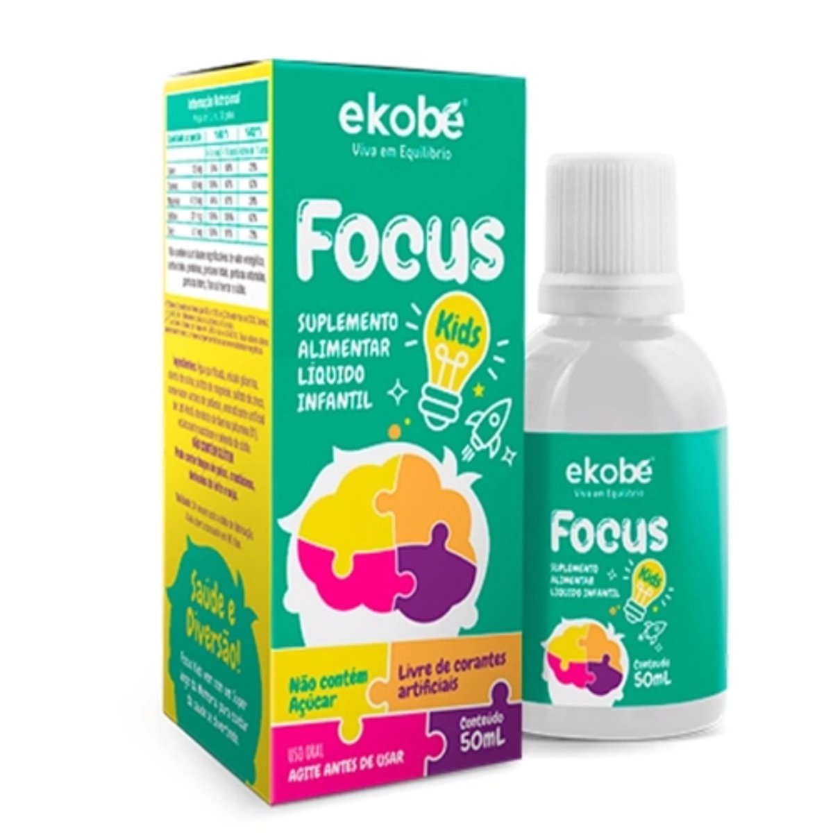 Focus en gotas de 30 ml con sabor a frutas 