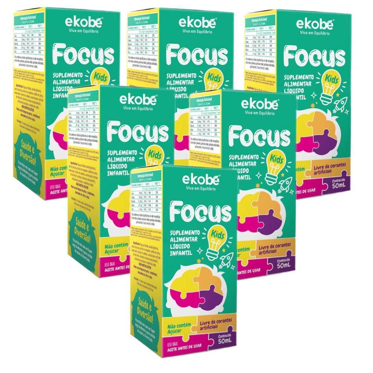 Focus en gotas de 30 ml con sabor a frutas 