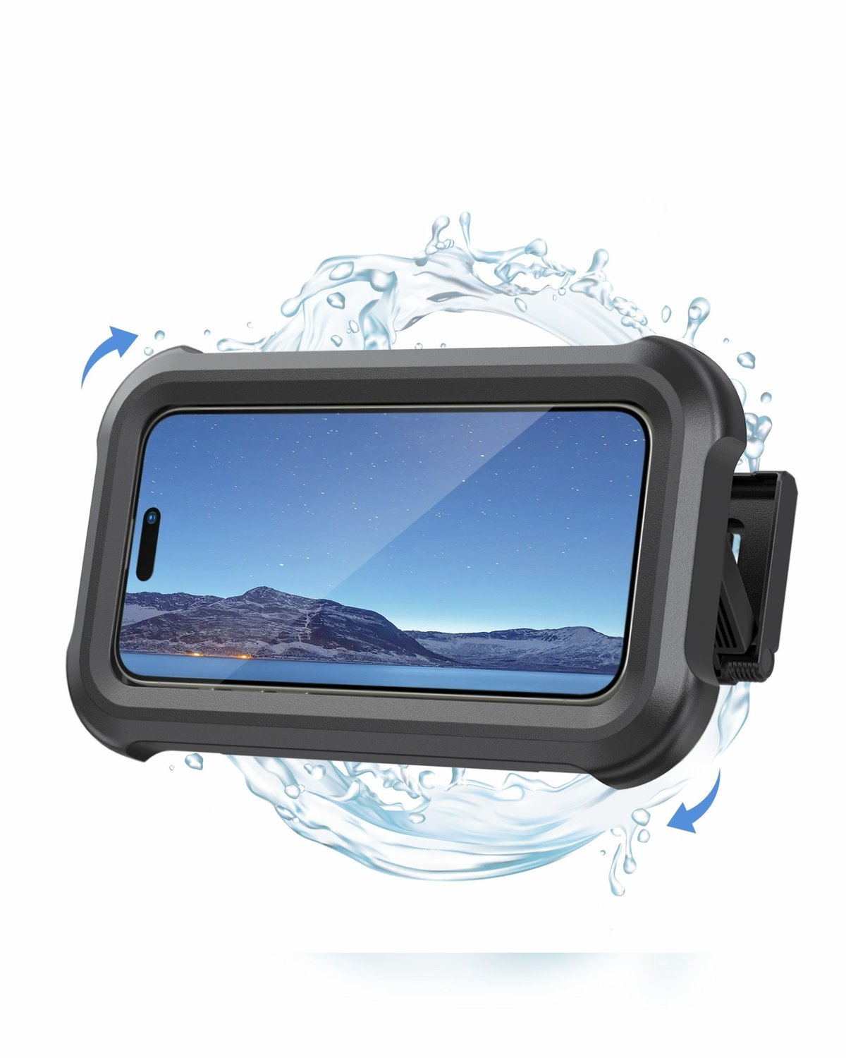 Soporte Funda Impermeable y Antiempañante para Celular (Ducha y Escritorio) - 5