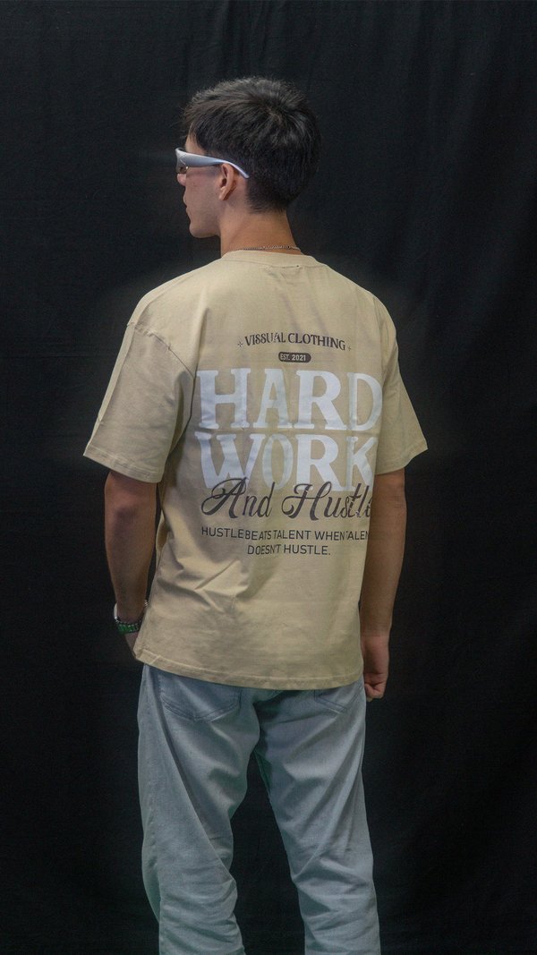 Vissual Work Hard - Oversize Tee