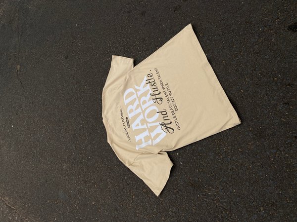 Vissual Work Hard - Oversize Tee