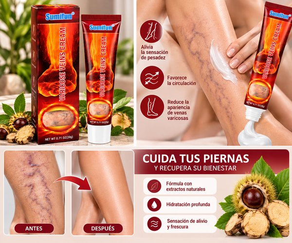 Crema Sumifun para venas varicosas