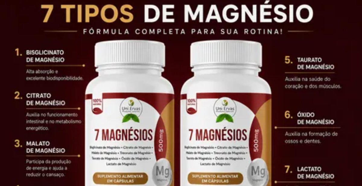 Suplemento de 7 magnesios Uni Ervas - 3
