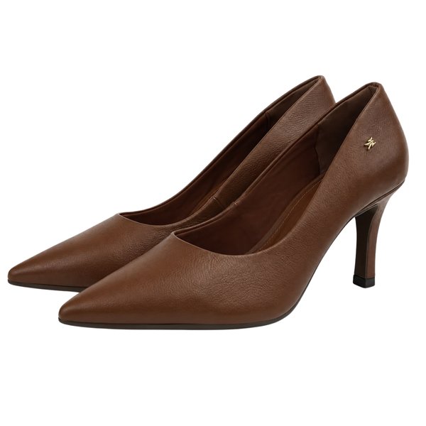 Scarpin de Cuero Caramelo – Via Marte