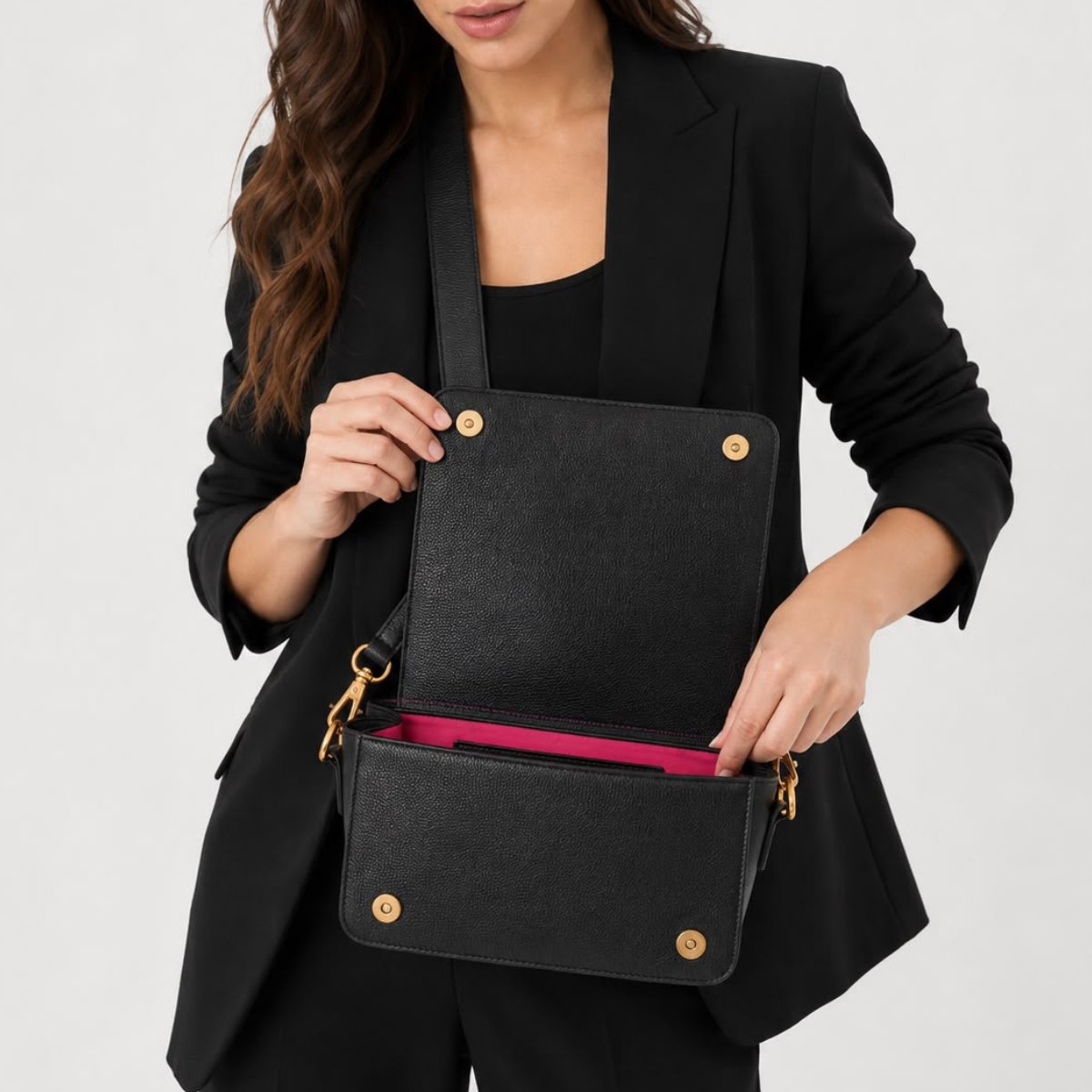 Bolso Bandolera Negro – Lança Perfume - 3