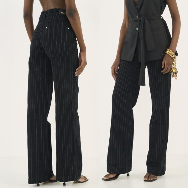 Pantalón de Sarga Juliette Wide Leg - Colcci