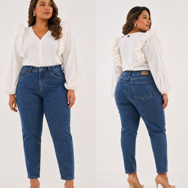 Jeans de Tiro Alto – Gatos e Atos