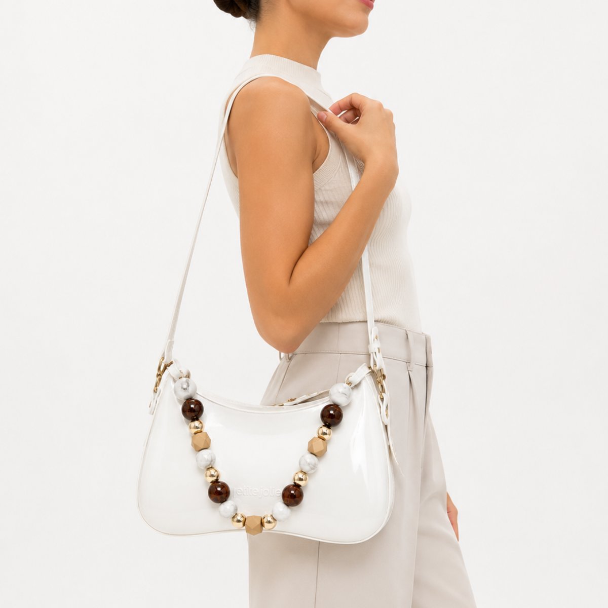 Bolso Icon Bag – Petite Jolie Crema White  - 2