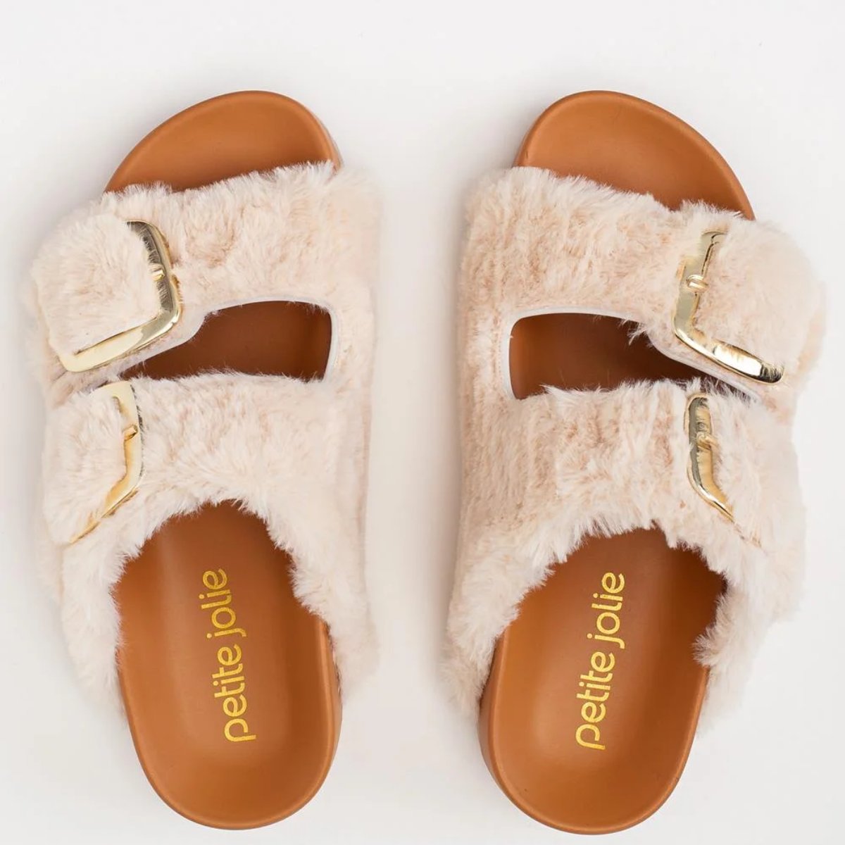 Sandalia Petite Jolie Lovin' Flat Fur Color Crema - 3