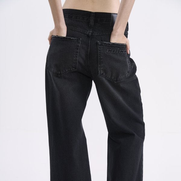 Jeans Wide Leg Black de Tiro Alto – Colcci