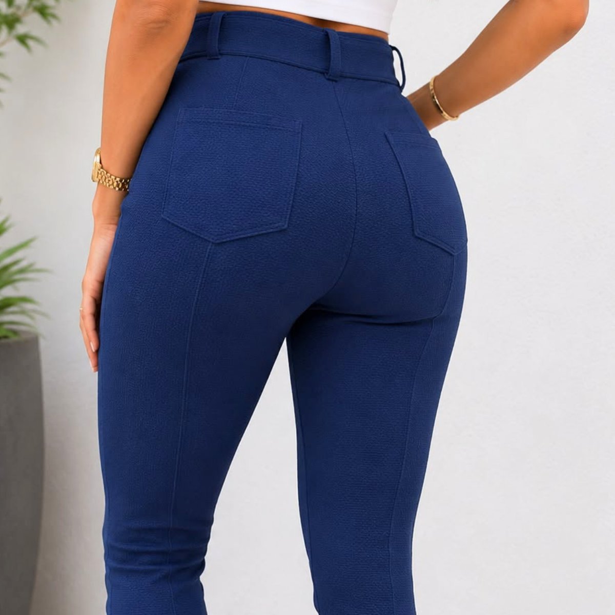 Pantalón Montar Ajustado Azul – Marca Nacional (PIEZA DE LA LIVE) - 2