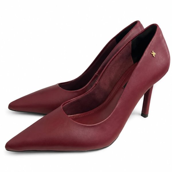 Scarpin de Cuero Rojo – Via Marte