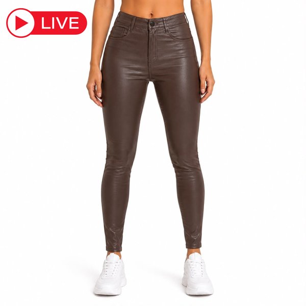 Pantalón Resinada Color Café – Marca Nacional (PIEZA DE LA LIVE)
