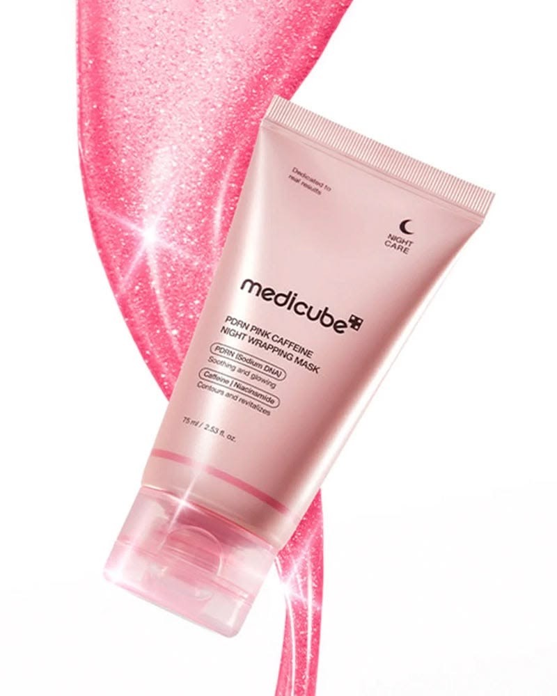 Mascarilla Medicube PDRN Pink Caffeine Night Wrapping Mask