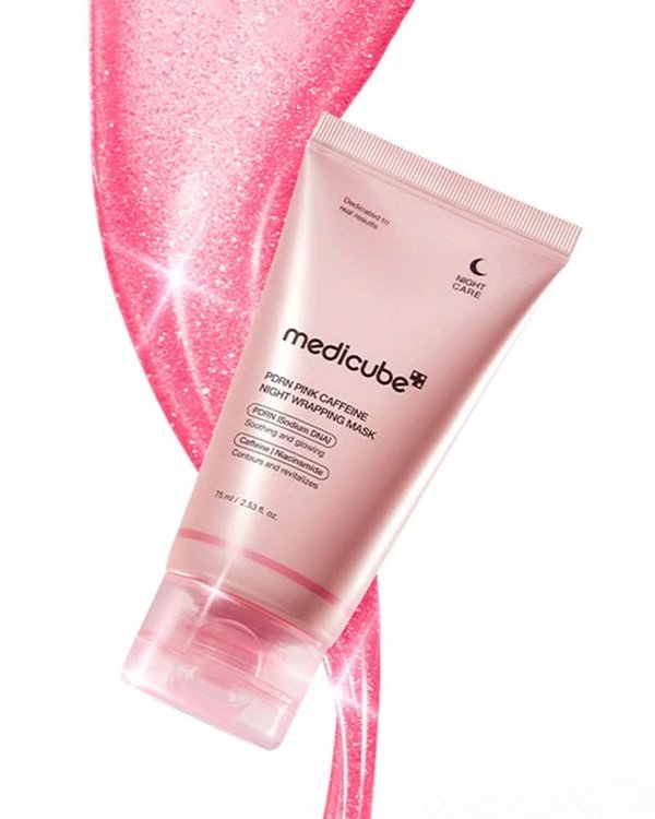 Mascarilla Medicube PDRN Pink Caffeine Night Wrapping Mask
